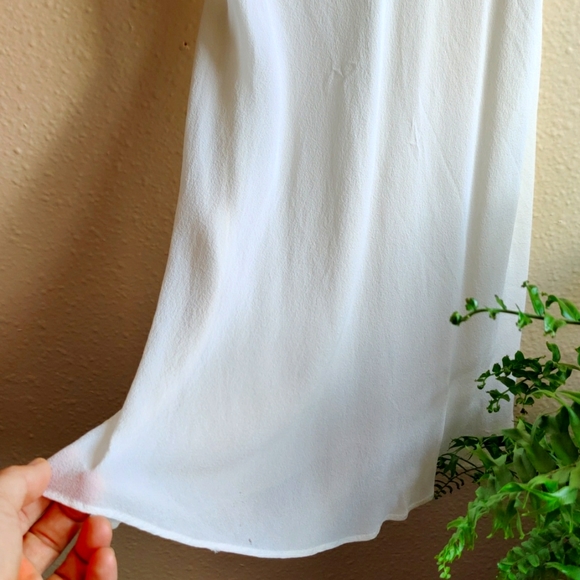 Victoria's Secret Sheer White Silk Top - Picture 3 of 9